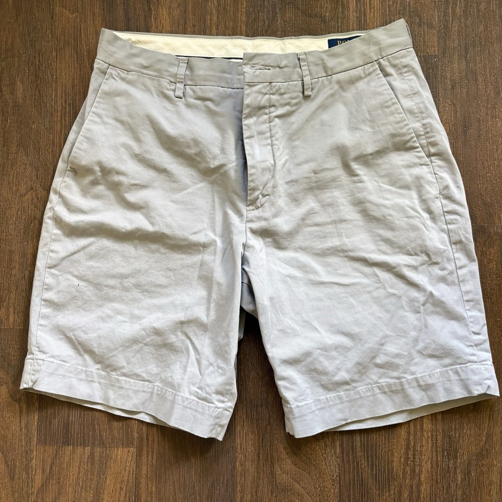 Polo Ralph Lauren Men Light Blue Classic Fit Stretch Chino Shorts Size 33